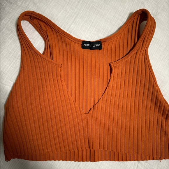 Small orange pretty little thing extreme cropped tank - Picture 2 of 5